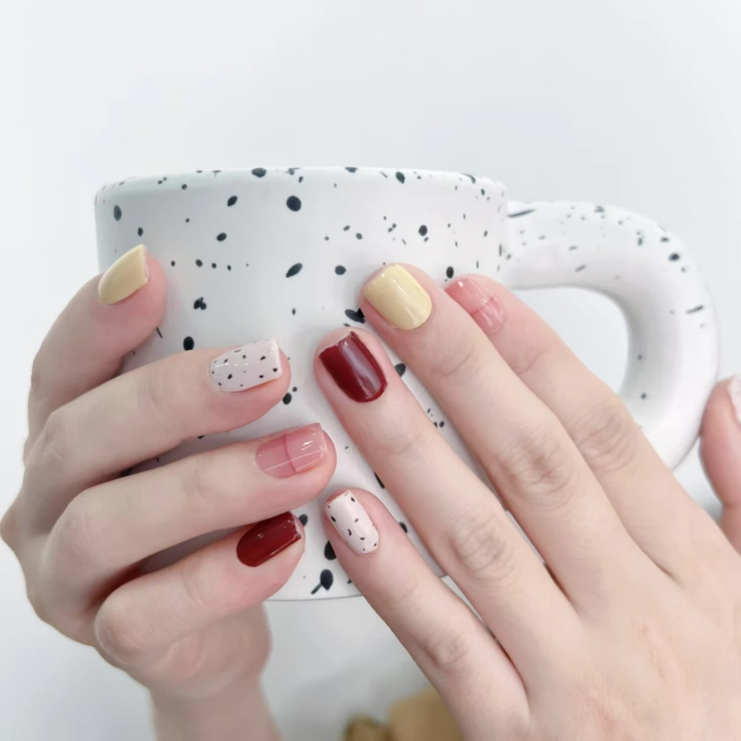 素指【魔法少女】20指网红INS风持久防水美甲贴