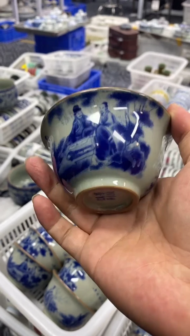 摆件陶景德陶瓷茶具容量约100