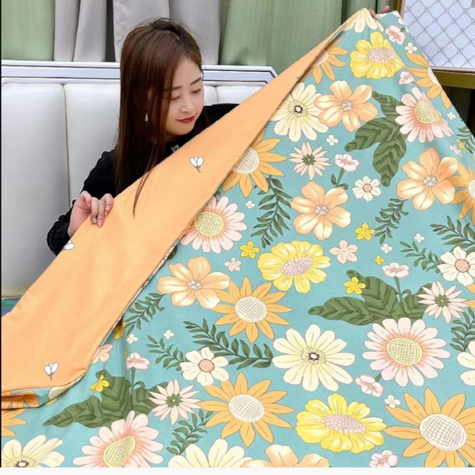 加厚亲肤棉四件套--花仙子绿色