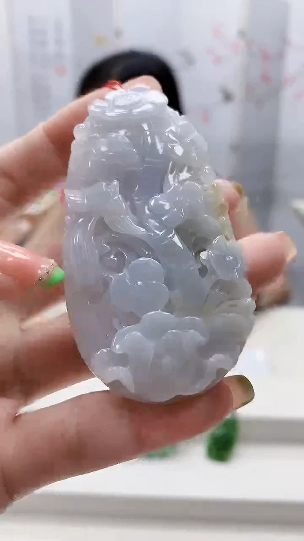 未镶嵌定制翡翠4852ry-毛货挂件90