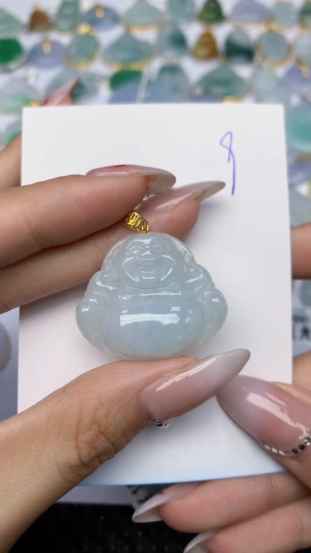 【闪购商品】翡翠颈饰18K金镶嵌 天然翡翠A货