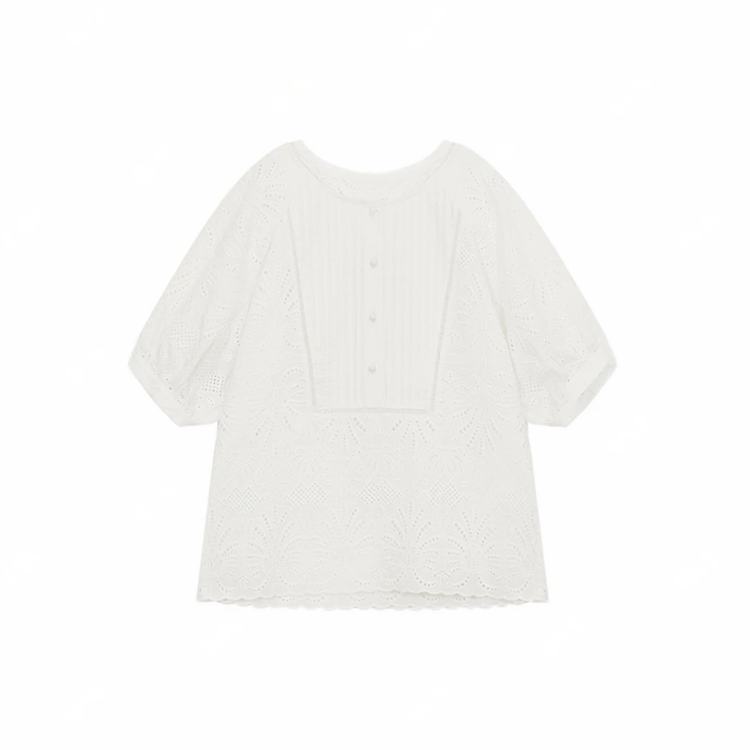 【黄蓉推荐】气质文艺高级感穿搭短袖衬衣51S091688