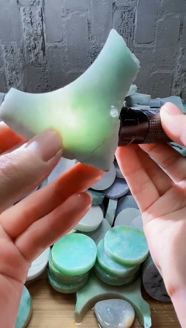 裸石翡翠天然翡翠A货石 南 958