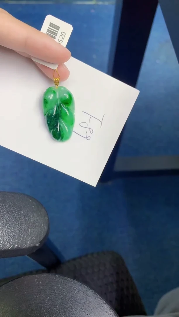 翡翠18K金镶嵌颈饰000000000