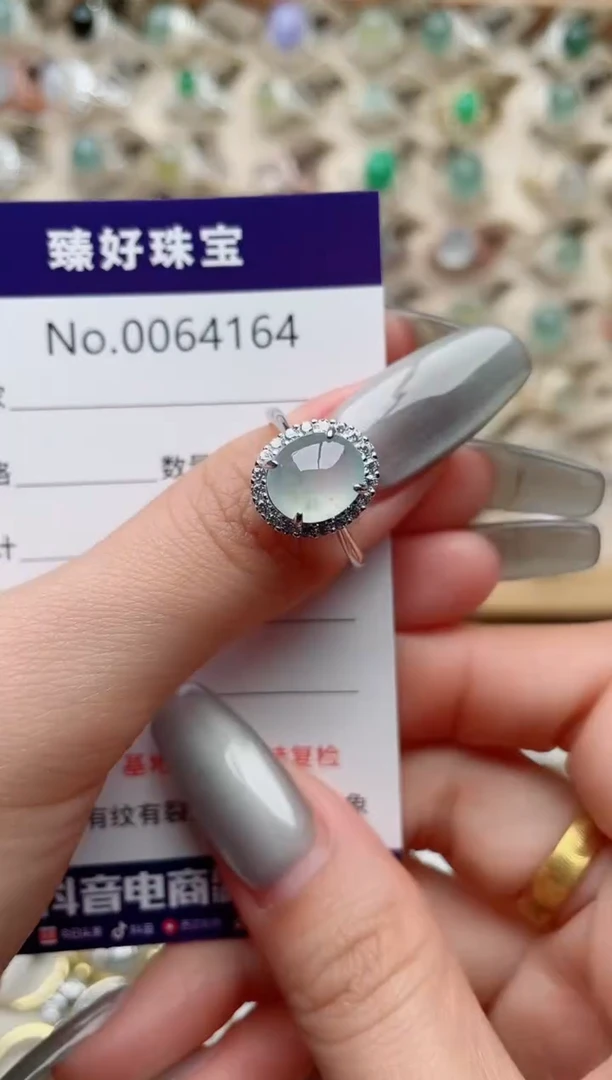 【闪购商品】翡翠戒指银S925镶嵌.........