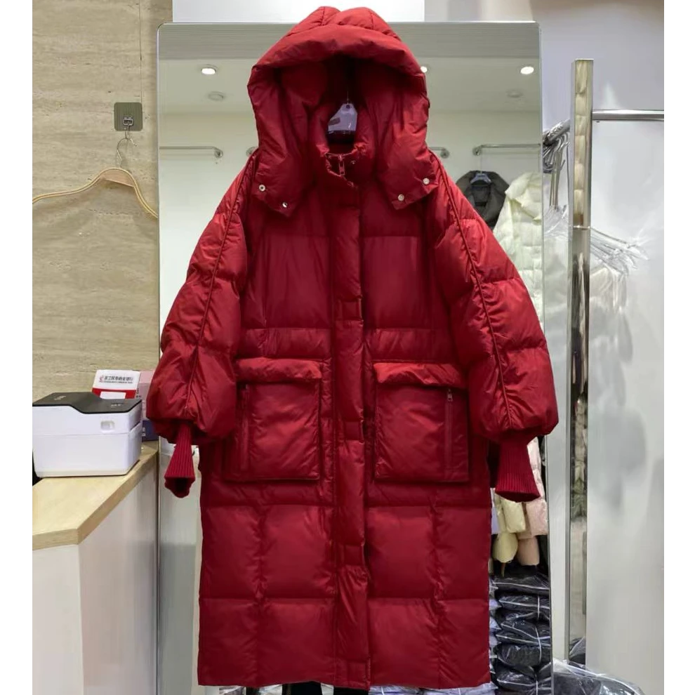 213加厚羽绒服女冬季2024新款中长款鸭绒高级感时尚长款保暖