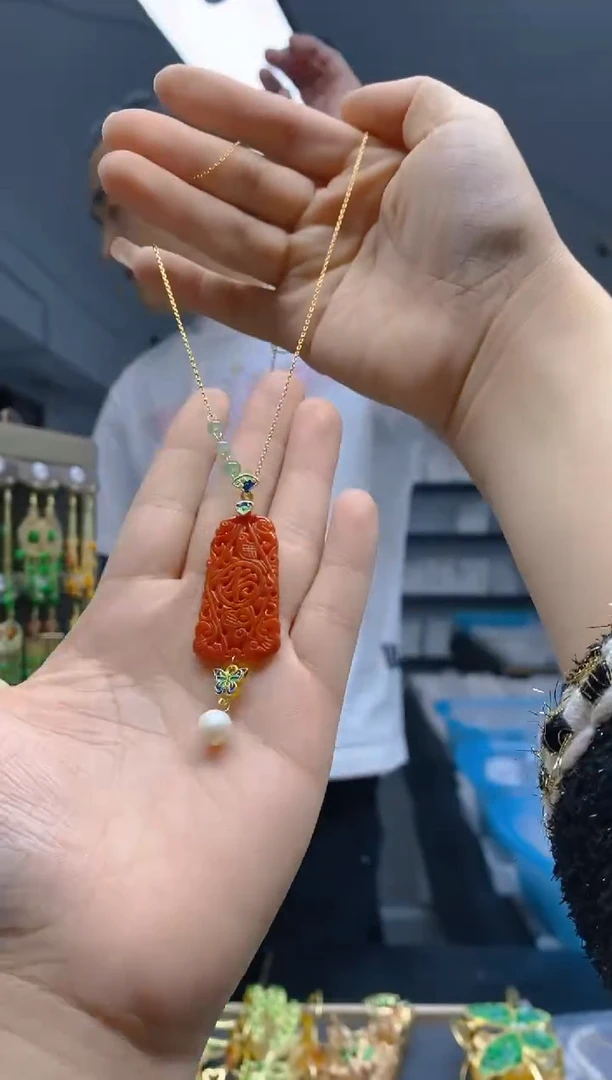 【闪购商品】翡翠耳饰合金125翡翠锁骨链