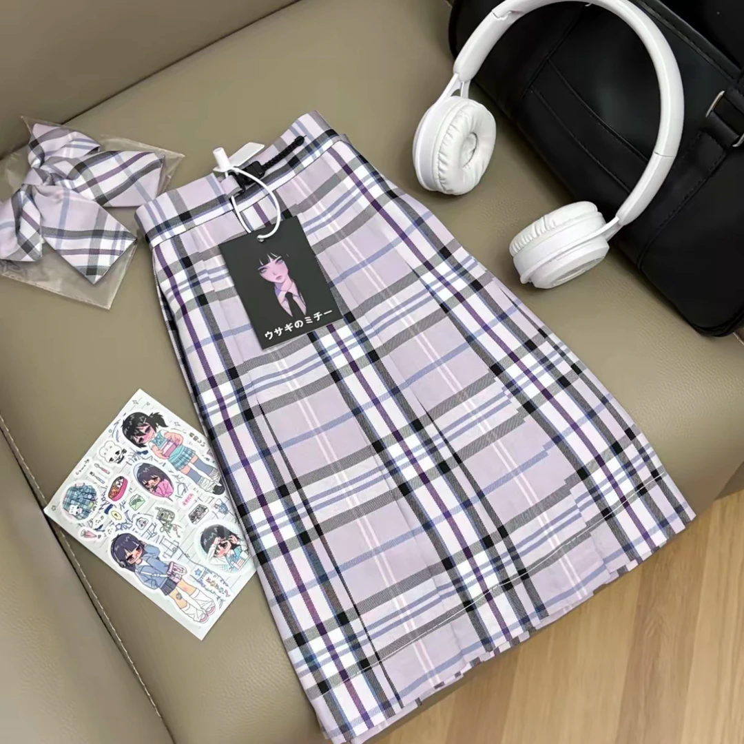 麻薯JK【小苍兰】制服原创格裙学院风女百褶裙短裙裙子显白百搭