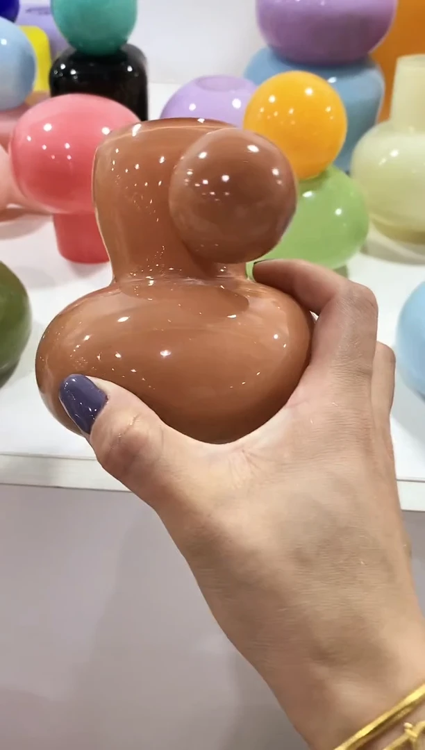 慕忆家手作琉璃花瓶瑕