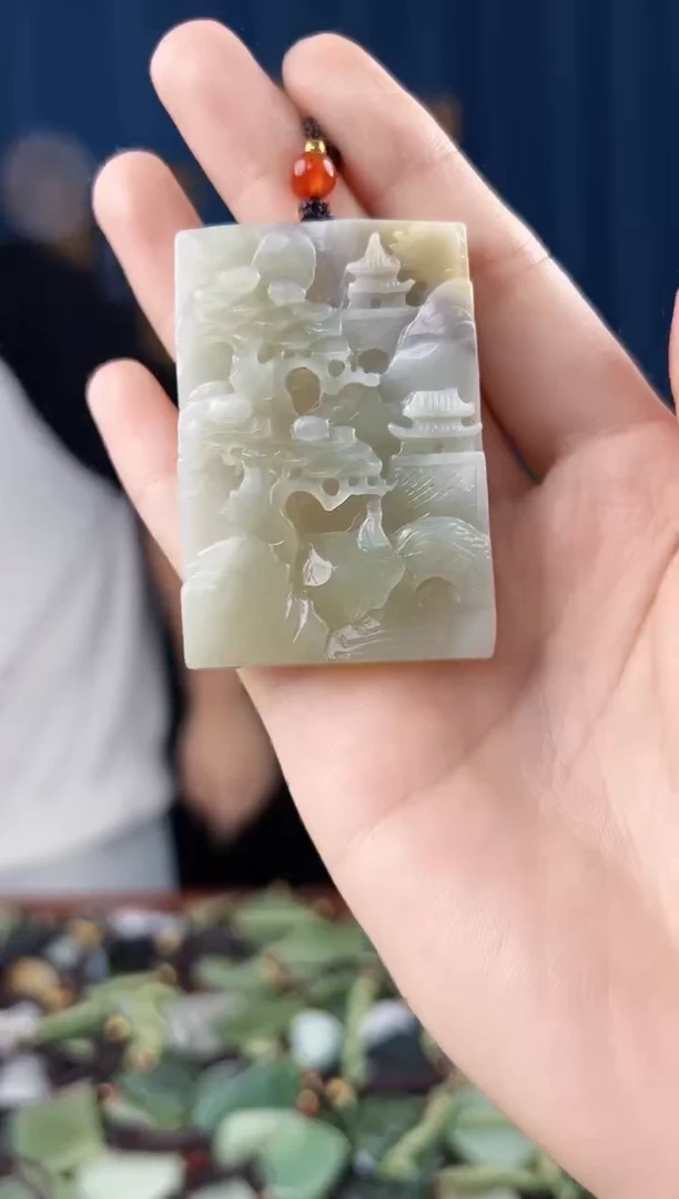 未镶嵌和田玉挂件拍一发一，