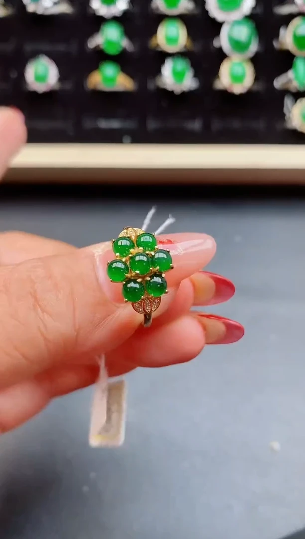 【闪购商品】翡翠戒指银S925镶嵌32321