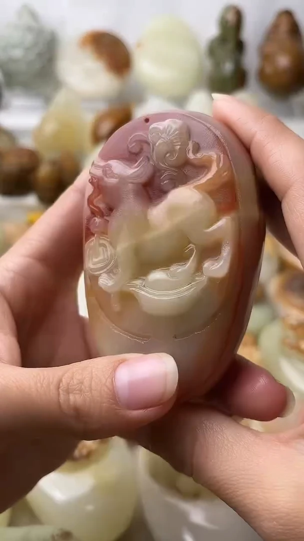 石材古青石棉纹正常不退换狗微瑕