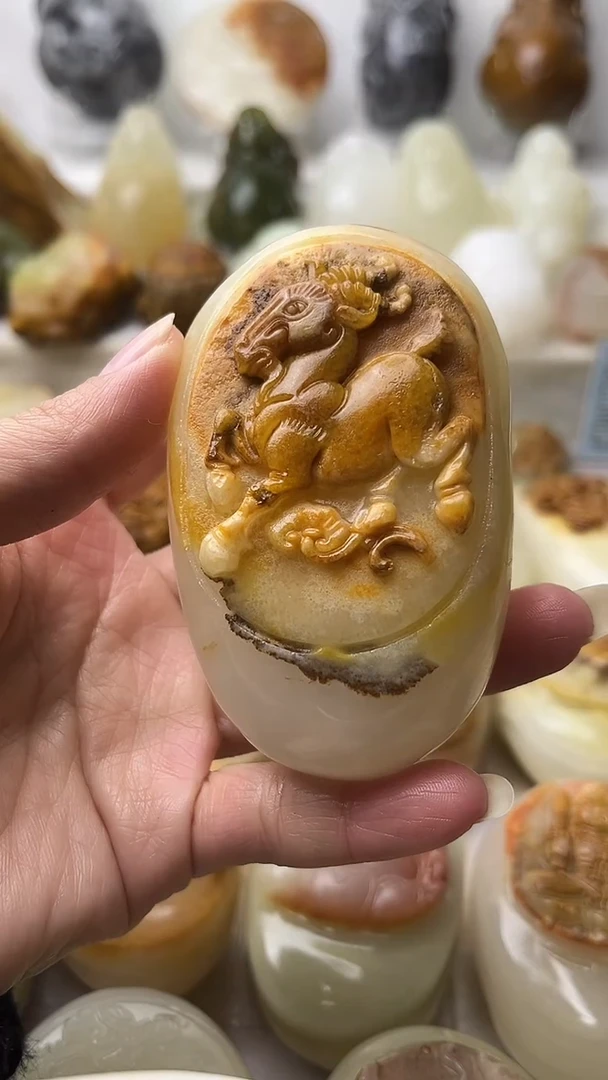 石材简***好古青石棉纹正常不退换羊微瑕