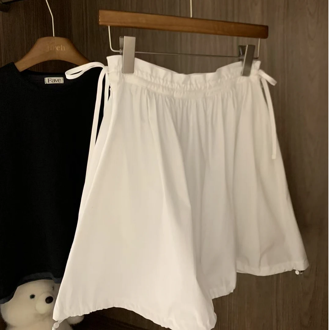 Jireh以乐% 韩货 可调节纯色花苞裙