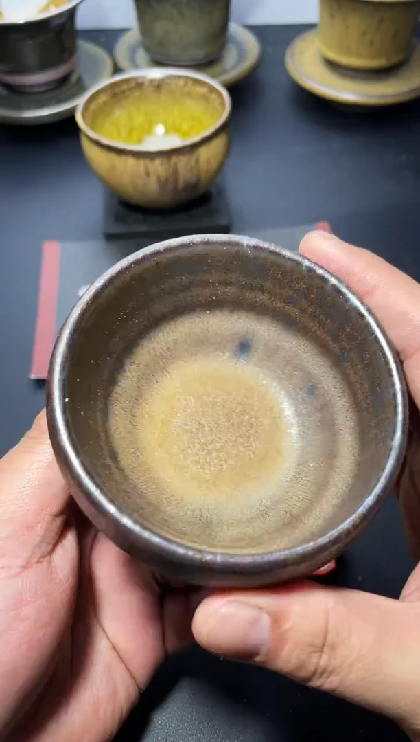 茶盏34（微瑕）叶紫建盏