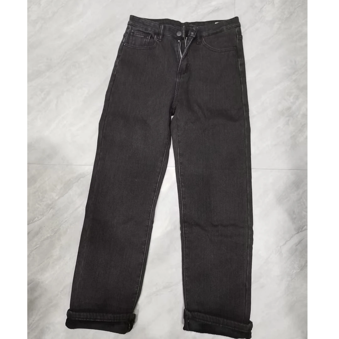 （柚子同款）GQ冬款加绒加厚直筒裤013