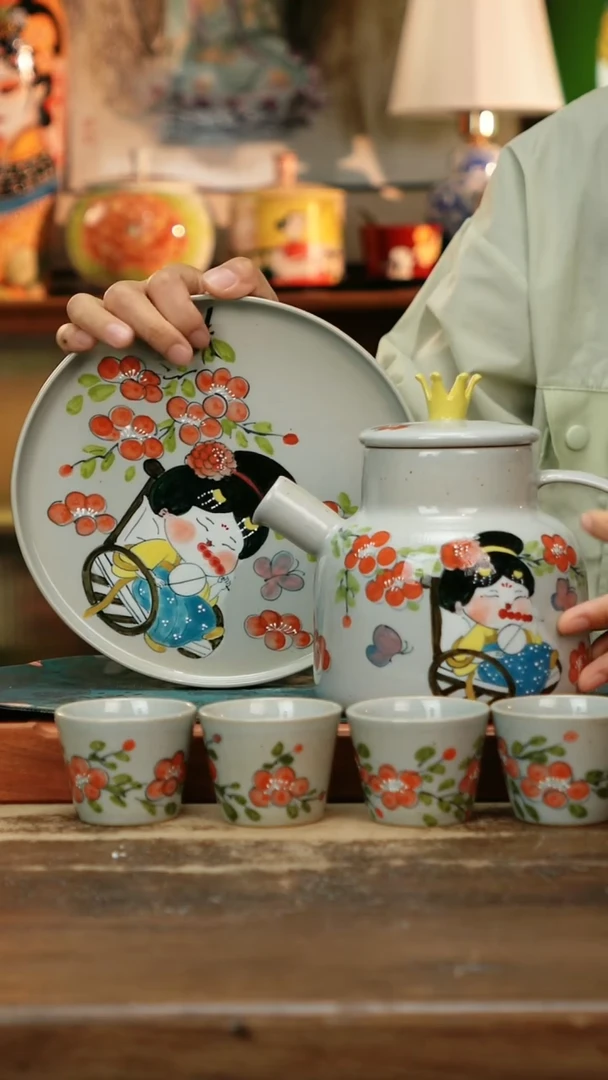 杯景德镇纯手工釉下彩精品茶具水杯