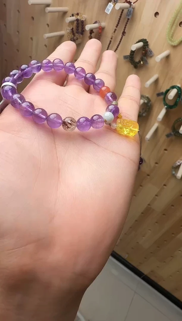 未镶嵌手链水晶村0373 约8mm 多样性发一件