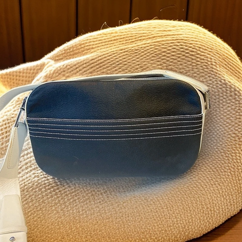 95新 LOEWE/罗意威 拼色相机包1049 8873