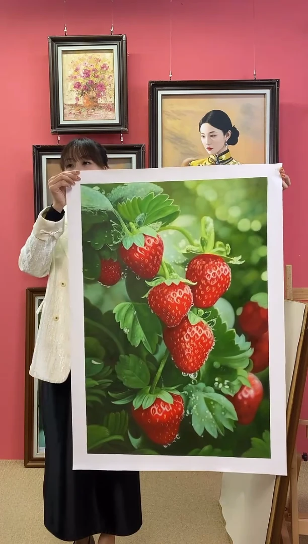 油画雪*尺寸60*90画芯（不含框）