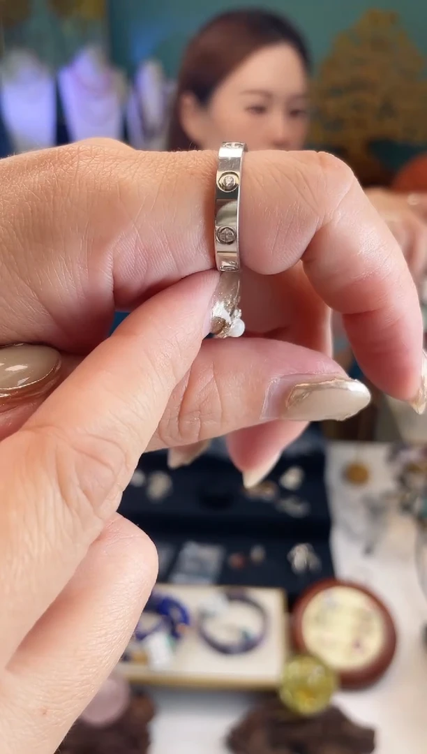 无925银锆石戒指大码