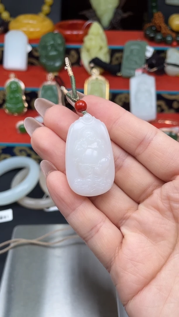 和田玉未镶嵌颈饰吊坠gh37
