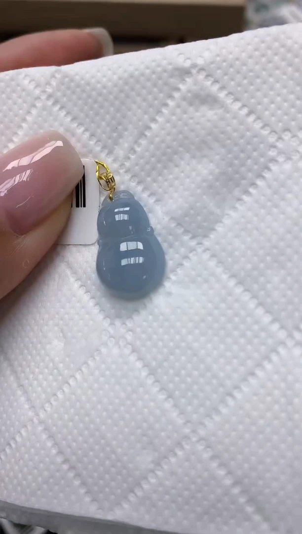 颈饰18K金镶嵌翡翠111111111