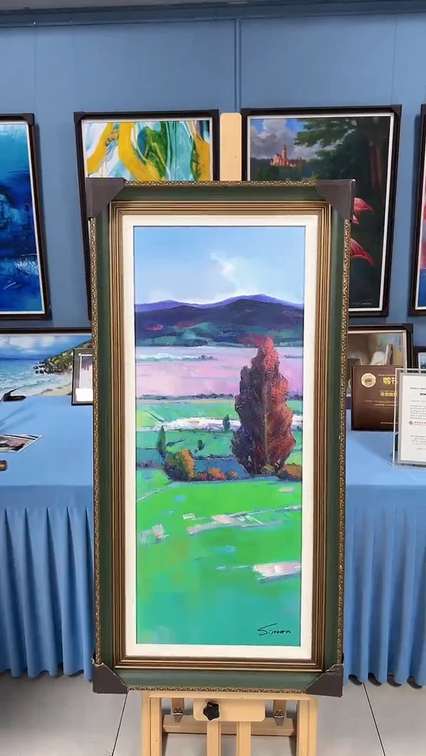 油画陶宗健-40*100-油画作品-风景