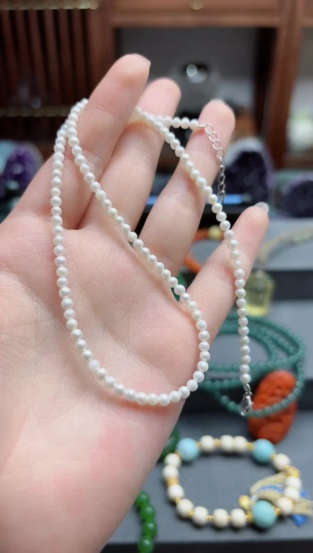 【闪购商品】淡水珍珠颈饰未镶嵌珍珠项链 ZD