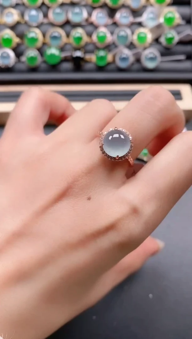 银S925镶嵌戒指翡翠111111