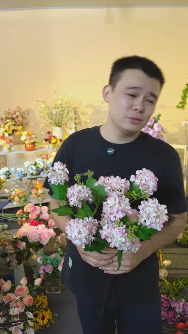 嘿淘家仿真花束包邮到家2支木绣球
