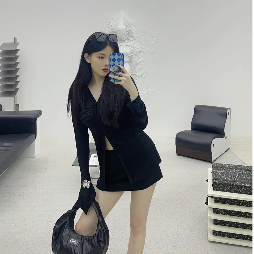 【COCO精选】ANNAKIKI 醋酸星星袖褶皱衬衫 3D3A0308H352