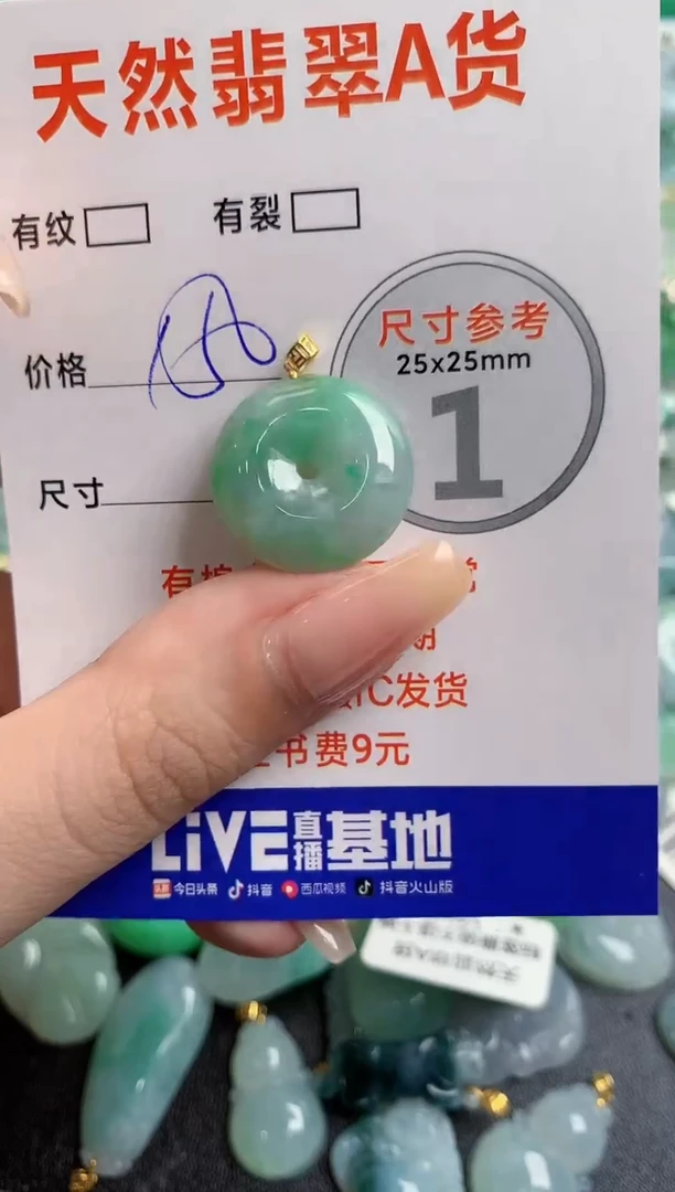翡翠18K金镶嵌颈饰0799436539