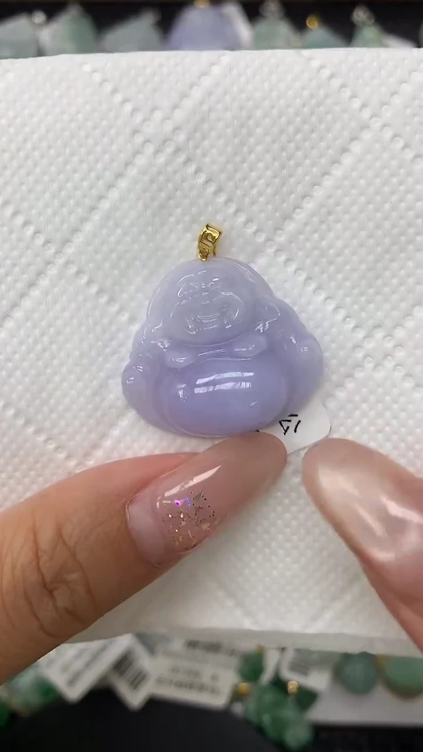 颈饰18K金镶嵌翡翠1111111111