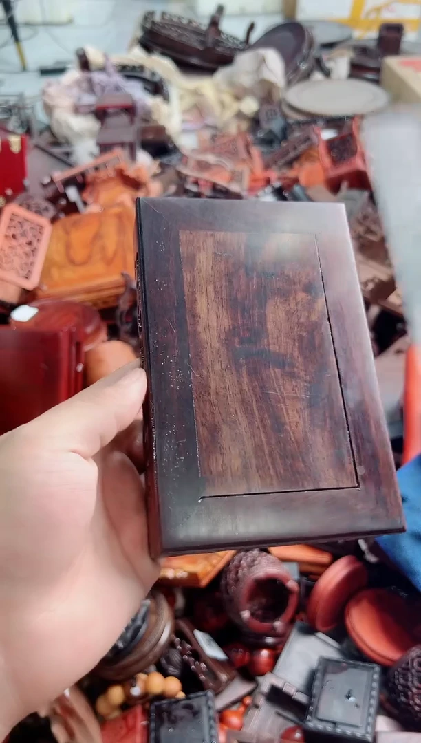 木64红木小件底座处理