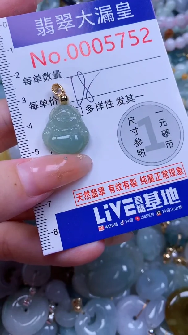 翡翠未镶嵌吊坠(不含链)5752