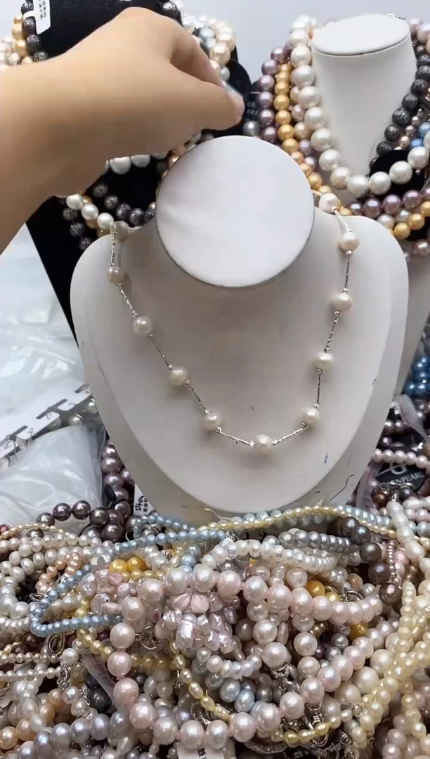 淡水珍珠钛钢颈饰132