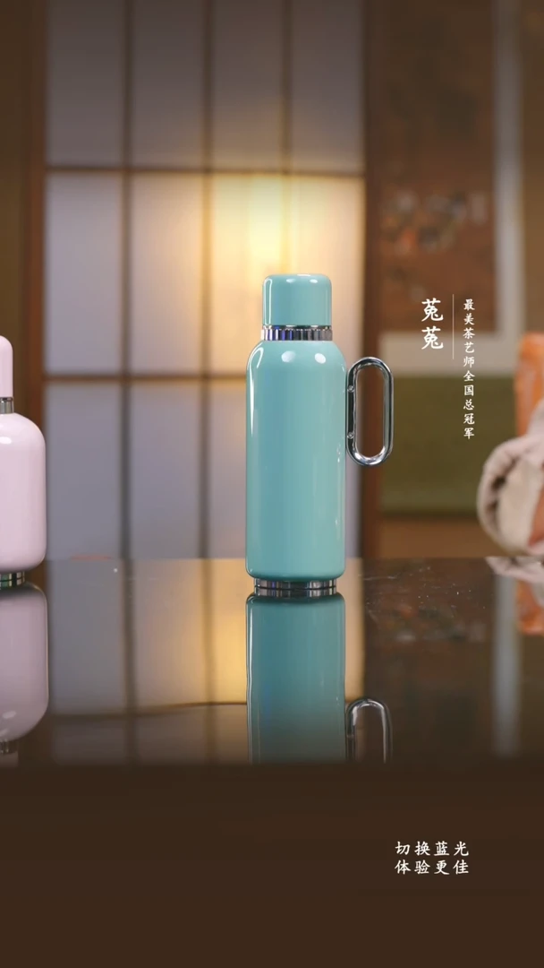 纯钛安*东方壶-纯钛美人壶迷你款-天青430ml