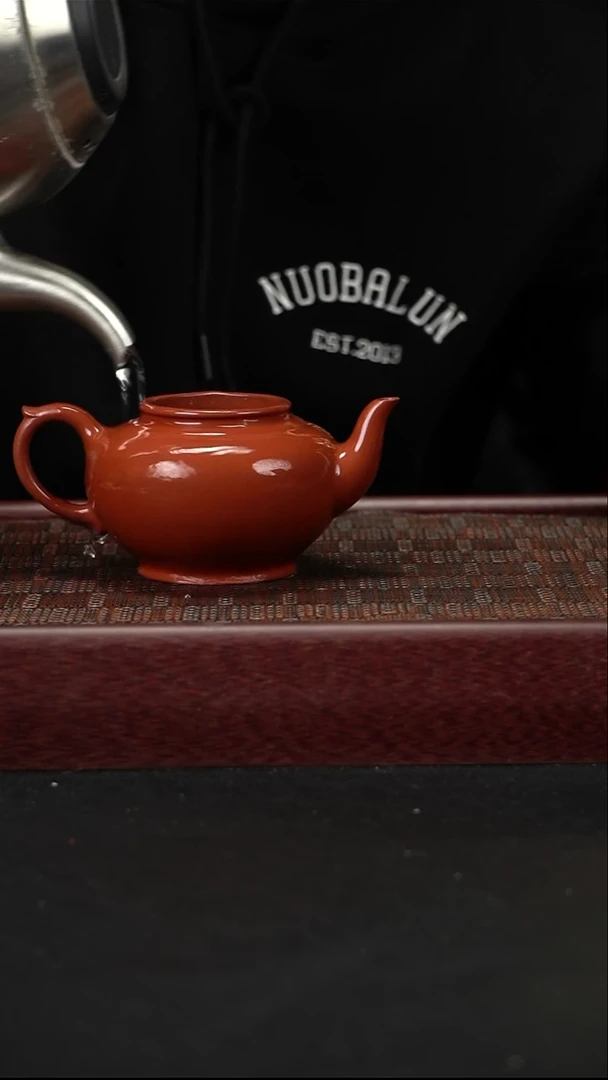 茶壶紫砂zq朱泥 笑樱