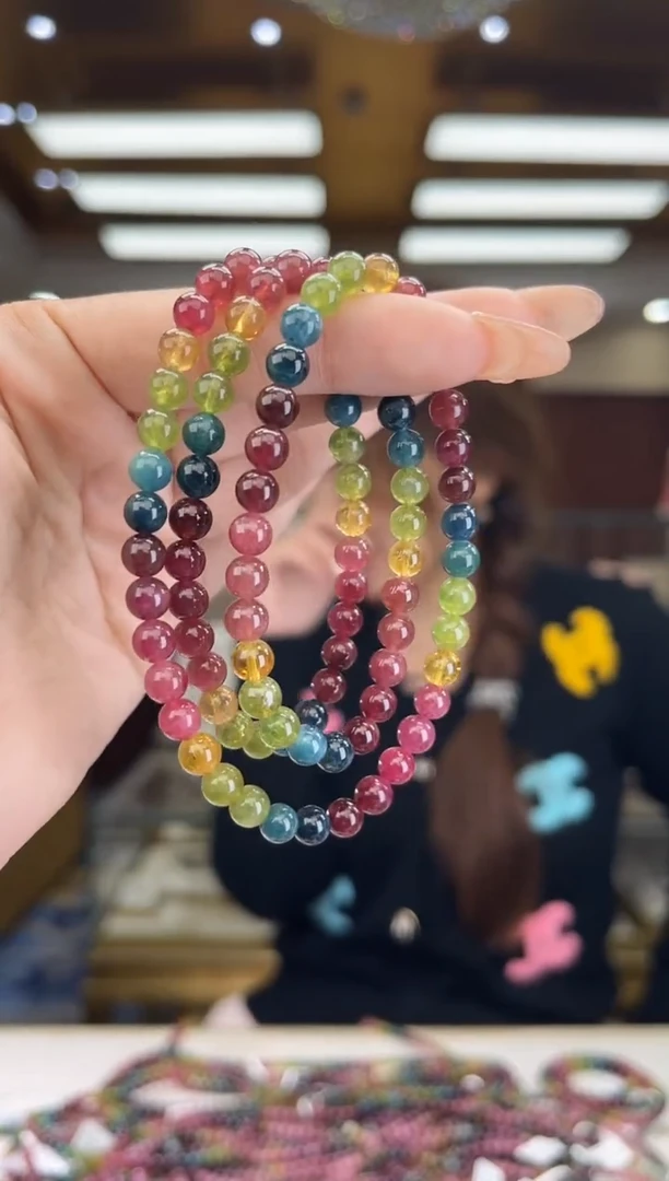 【闪购商品】碧玺/未镶嵌6mm+碧玺多圈多样性发货22