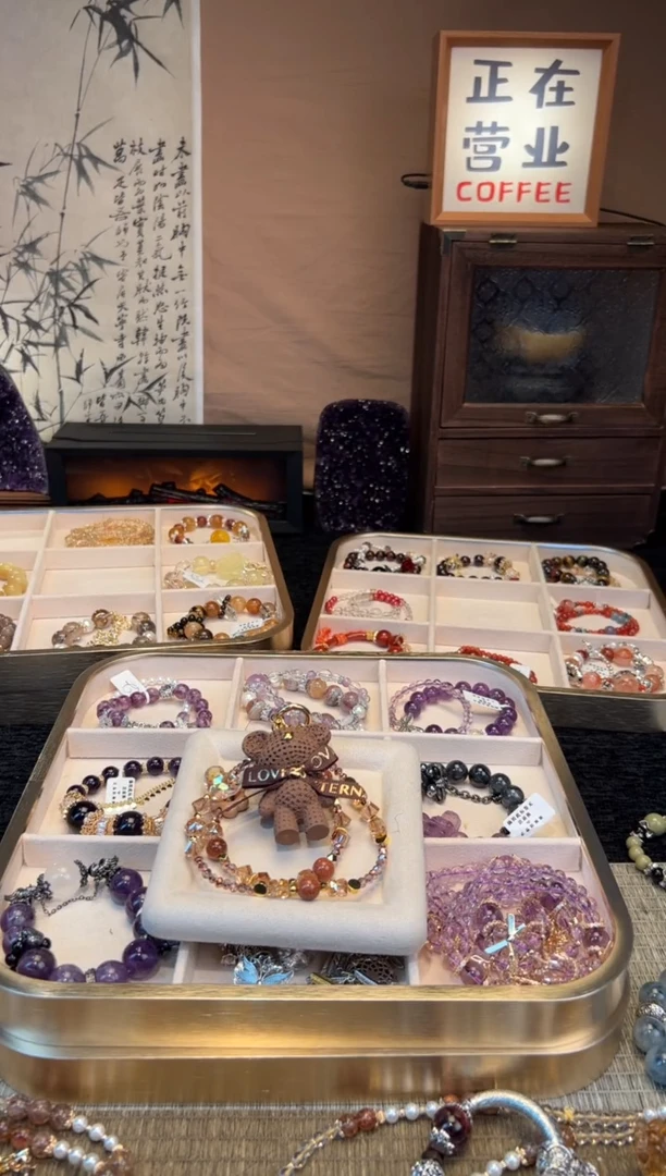 【闪购商品】水晶手链合金棕色小熊