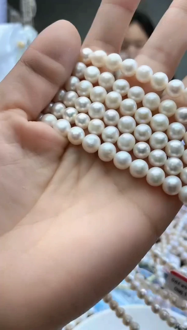 （无）6-7mm 白项链