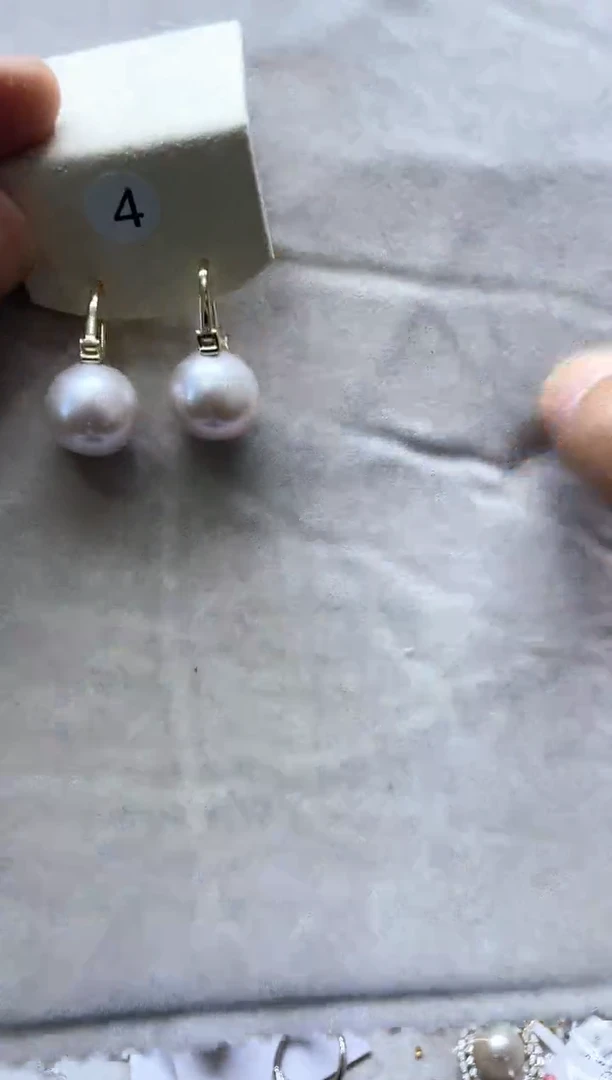 【闪购商品】淡水珍珠耳饰银S925镶嵌2