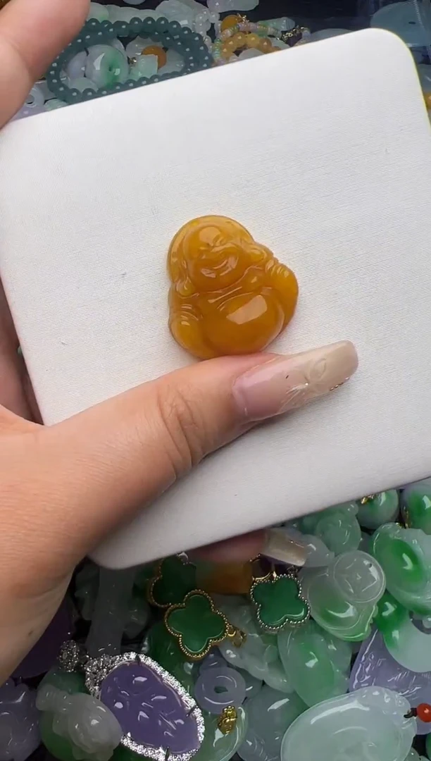翡翠未镶嵌颈饰天然缅甸翡翠吊坠