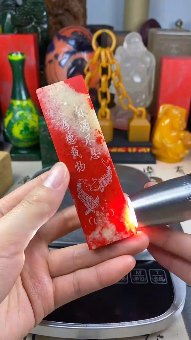 寿山石印石6寿山石血色随机