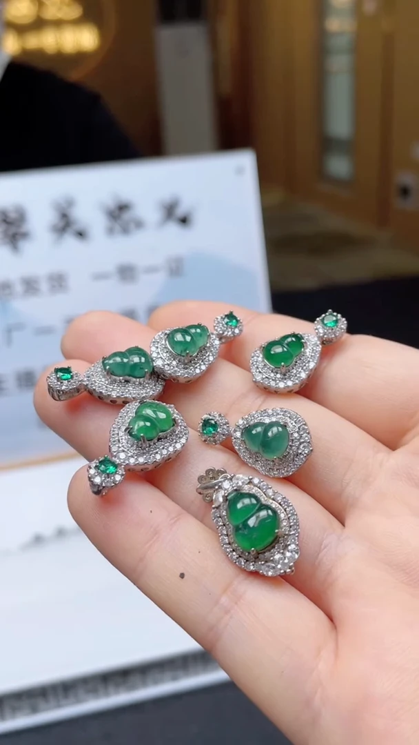 翡翠未镶嵌颈饰多样性发货（只发一件）x3