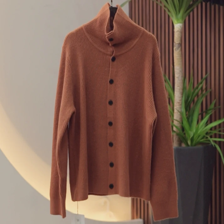 定制针织衫女大码22517弹力保暖休闲百搭气质上衣秋季