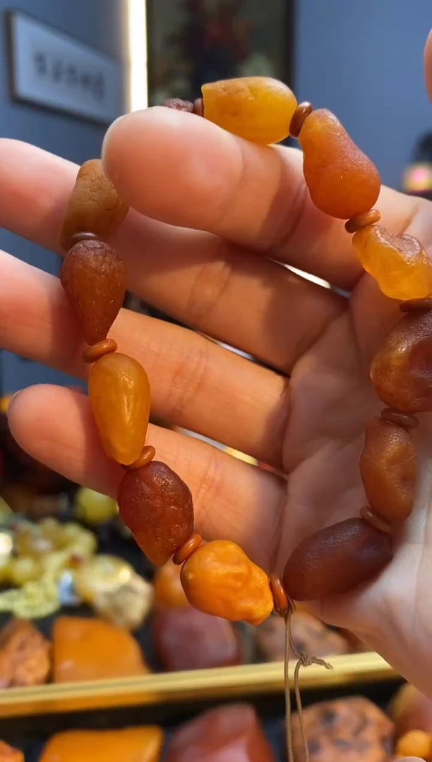 手链琥珀未镶嵌手串