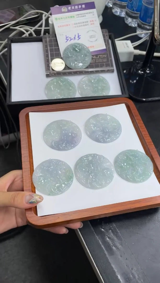 翡翠挂件未镶嵌龙牌FL10配绳/多样性发其一CP