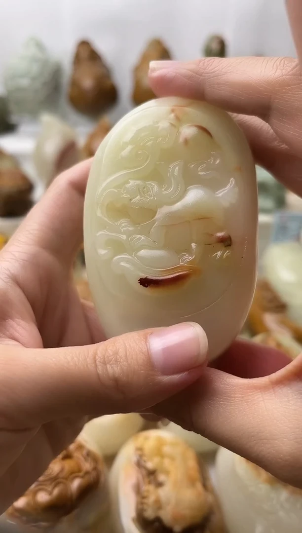 石材古青石棉纹正常不退换兔微瑕
